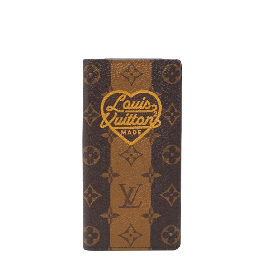 Louis Vuitton Virgil Abloh NIGO Portefeuille Plaza Long Wallet Brown